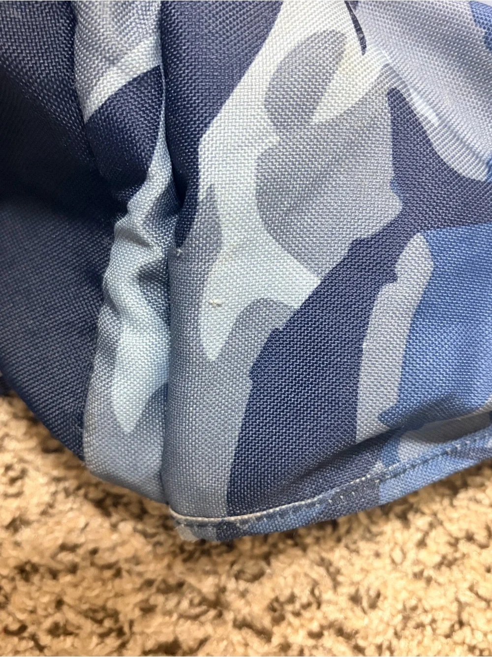 Pottery Barn Kids Blue Shark Camo Large Backpack